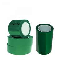 The Green pet single sided silicone adhesive high temperature heat resistant polyester tape